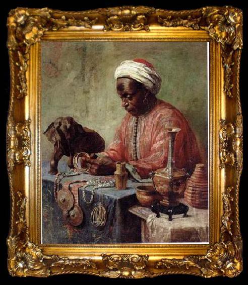 framed  unknow artist Arab or Arabic people and life. Orientalism oil paintings 578, ta009-2